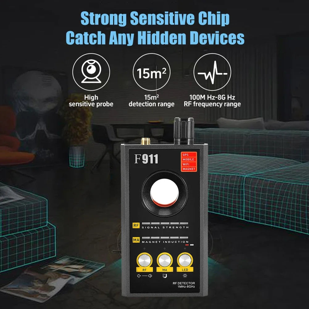 3-in-1 Hidden Camera & RF Signal Detector
