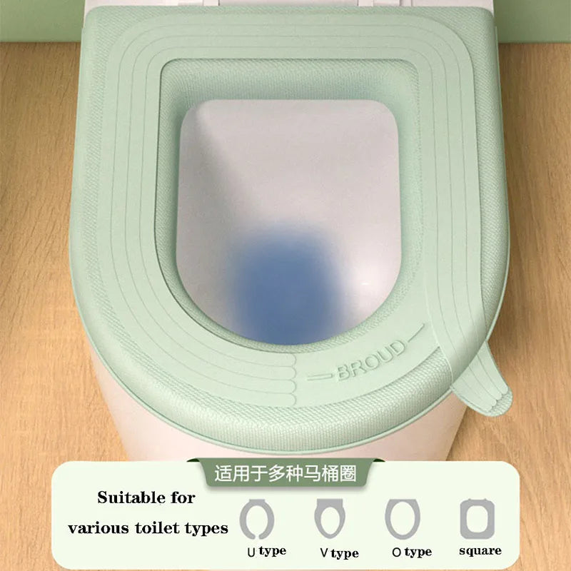 Soft Plush Toilet Seat Cover with Handle – Warm & Reusable