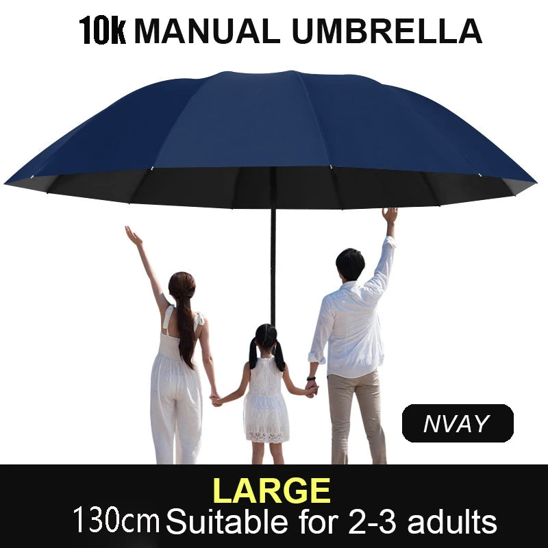 Large Windproof UV Protection Umbrella 130cm/51"