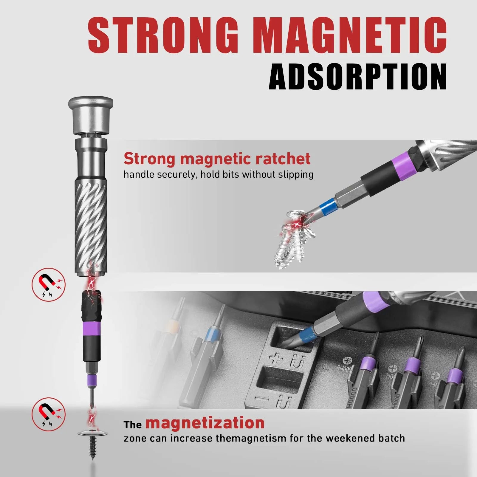 100-in-1 Precision Magnetic Ratchet Screwdriver Set