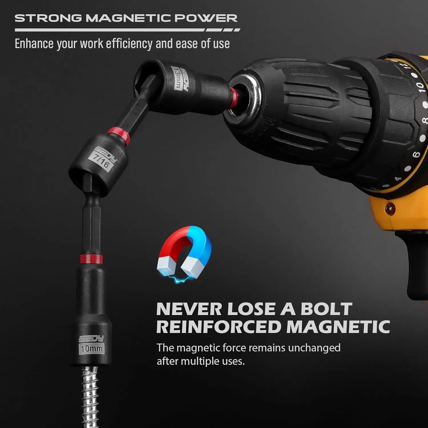 80-Piece Magnetic Impact Nut Driver Set
