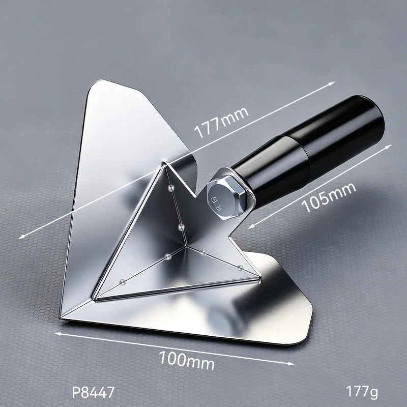90° Stainless Steel Corner Trowel – Drywall & Plaster Finishing Tool