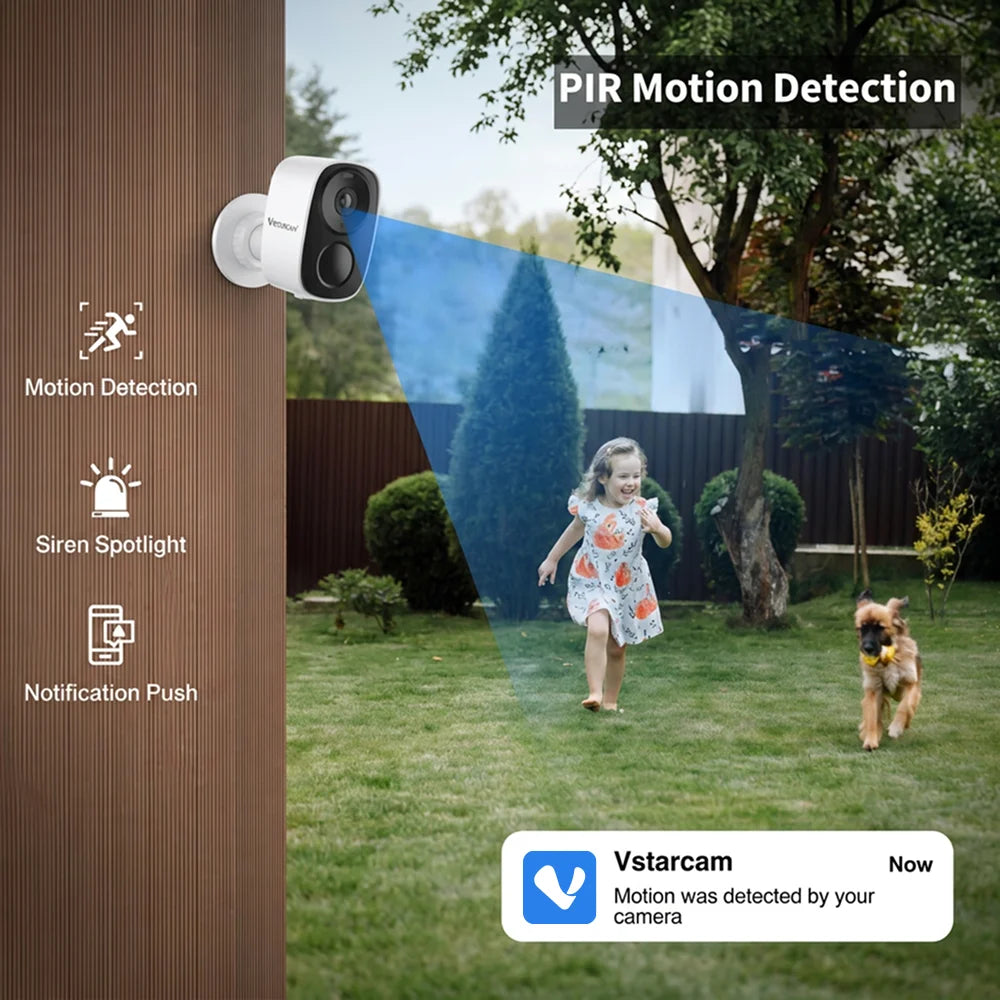 5MP Wireless Magnetic Security Camera