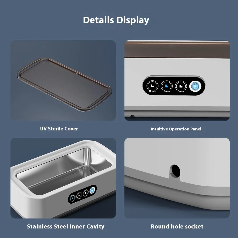 Ultrasonic Cleaner Machine for Jewelry, Glasses, Denture, Pacifier