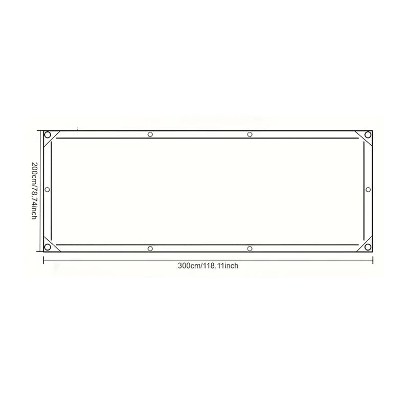 Clear Waterproof Garden Tarp Cover