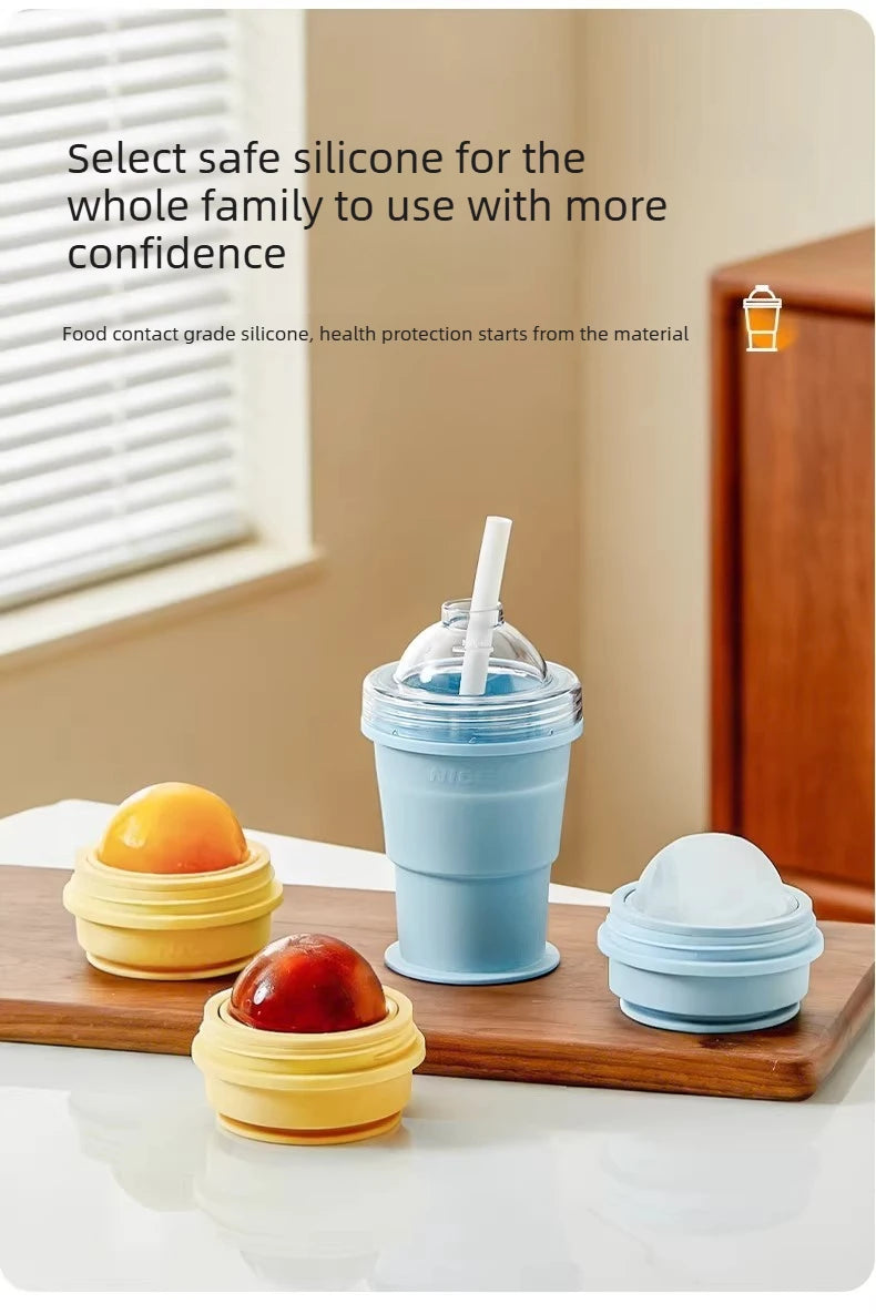 2-in-1 Ice Ball Water Bottle & Mold