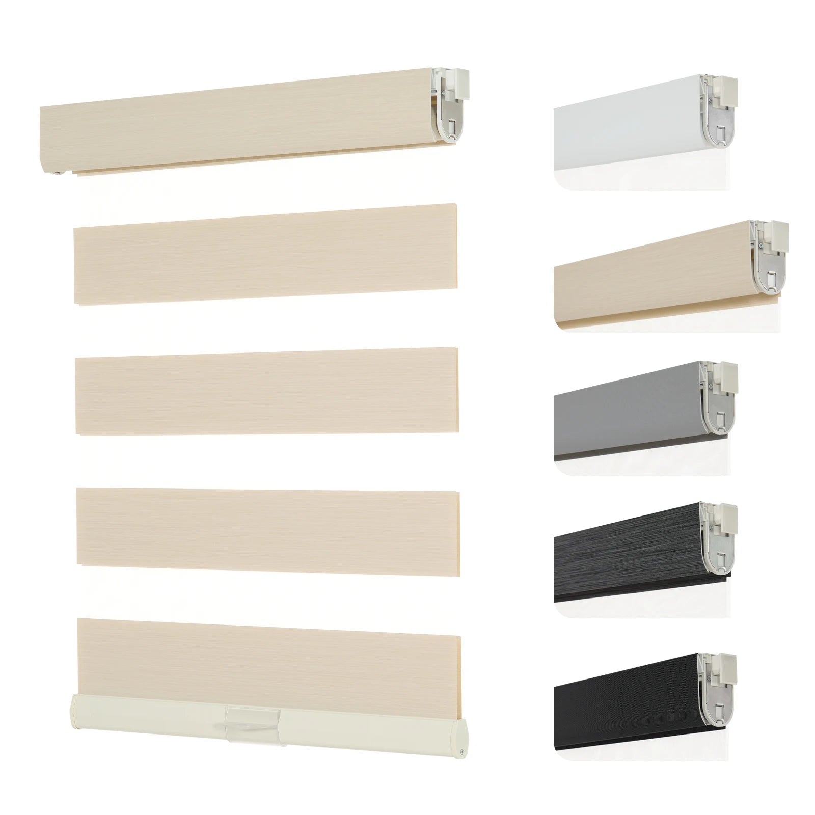 No-Drill Cordless Zebra Blinds
