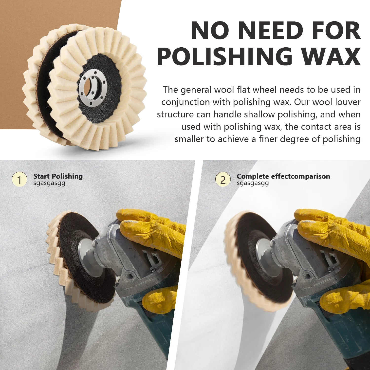 Wool Polishing Wheel Disc (K)