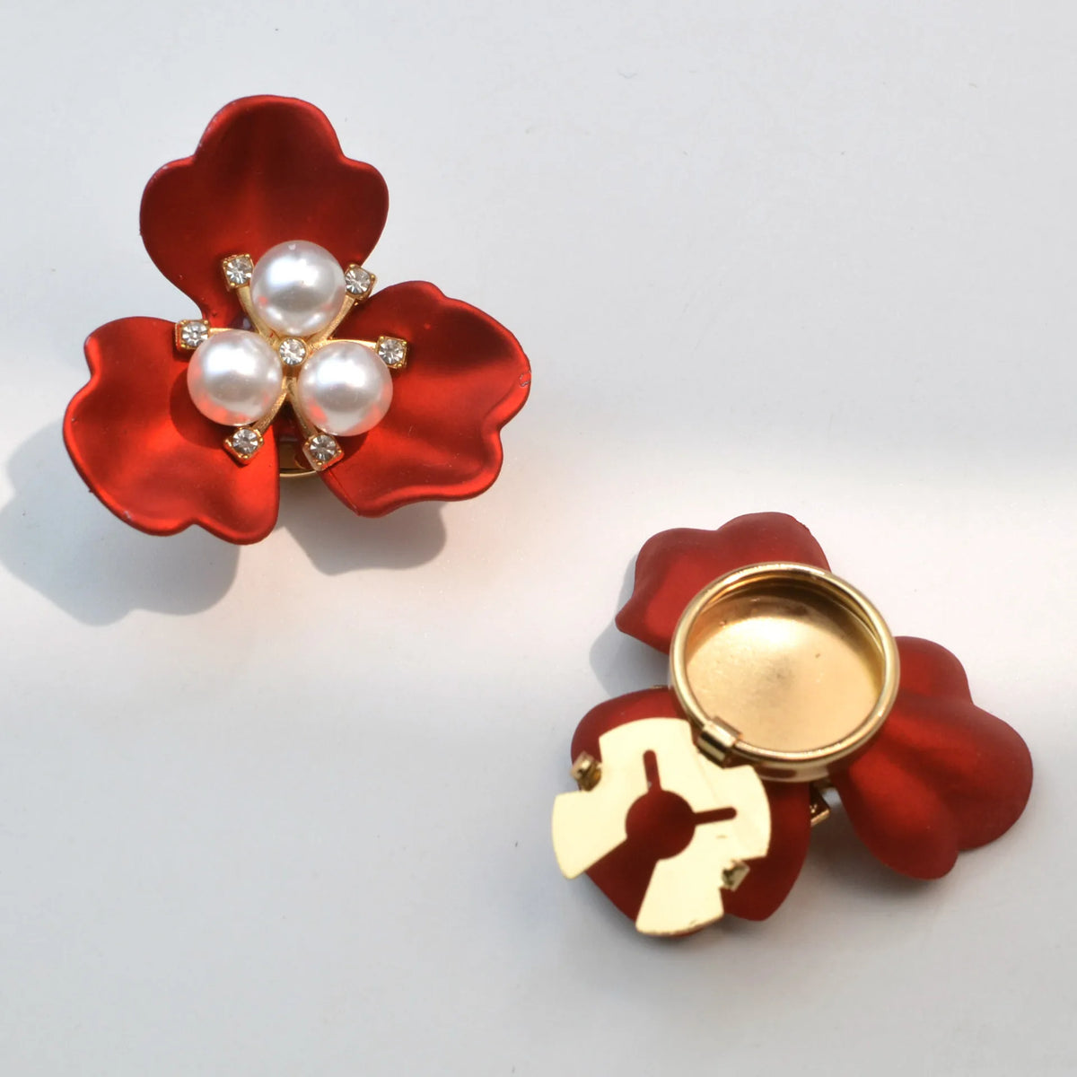 Elegant Flower Button Covers for Shirts & Blouses β 2PCS
