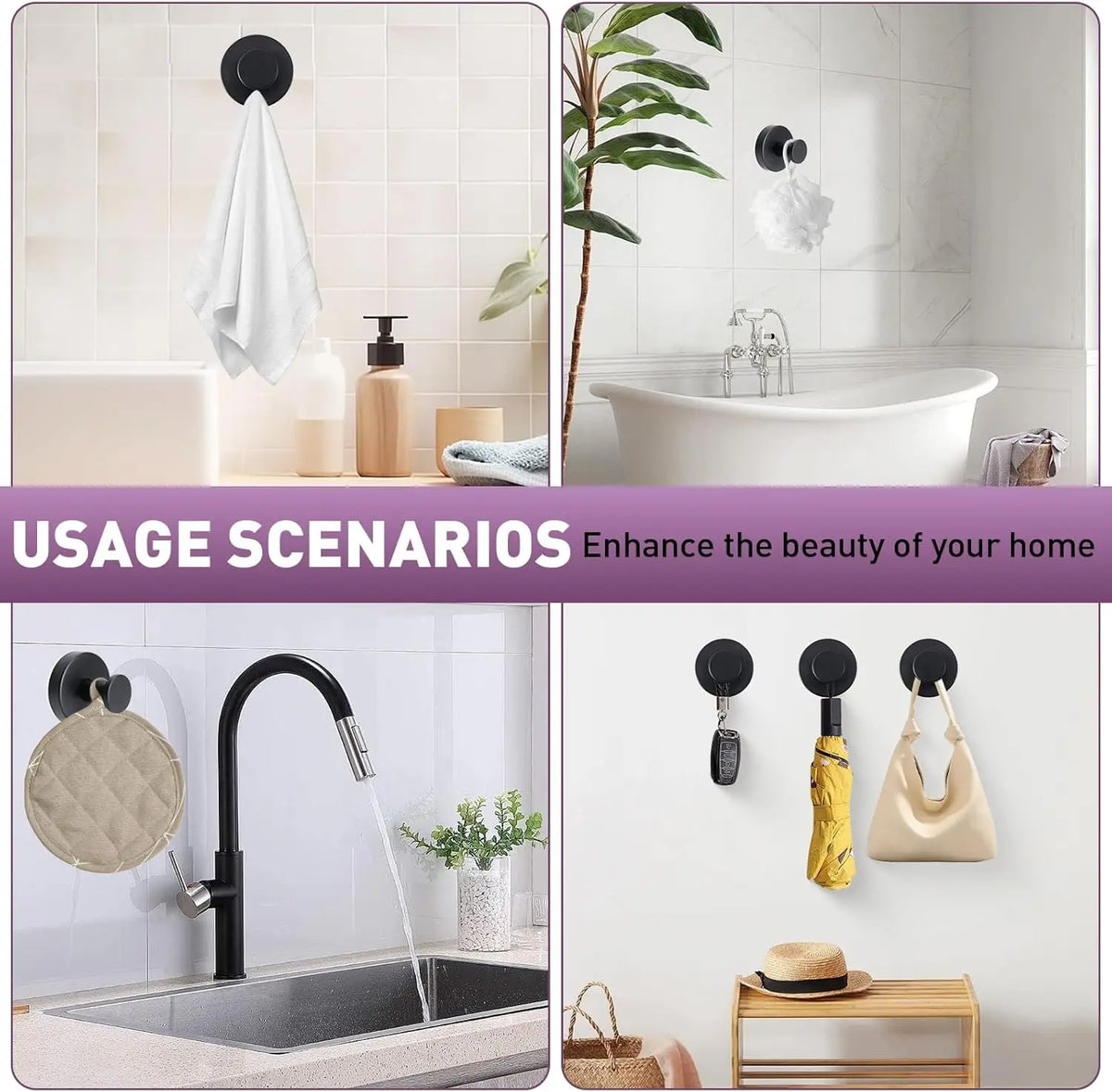 Stainless Steel Suction Cup Wall Hook