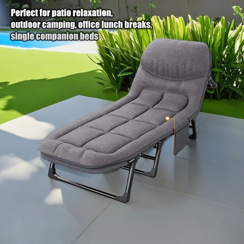 Heavy-Duty Folding Bed with Mattress