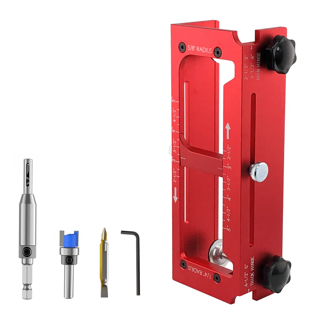 Aluminum Alloy Door Hinge Mortising Jig