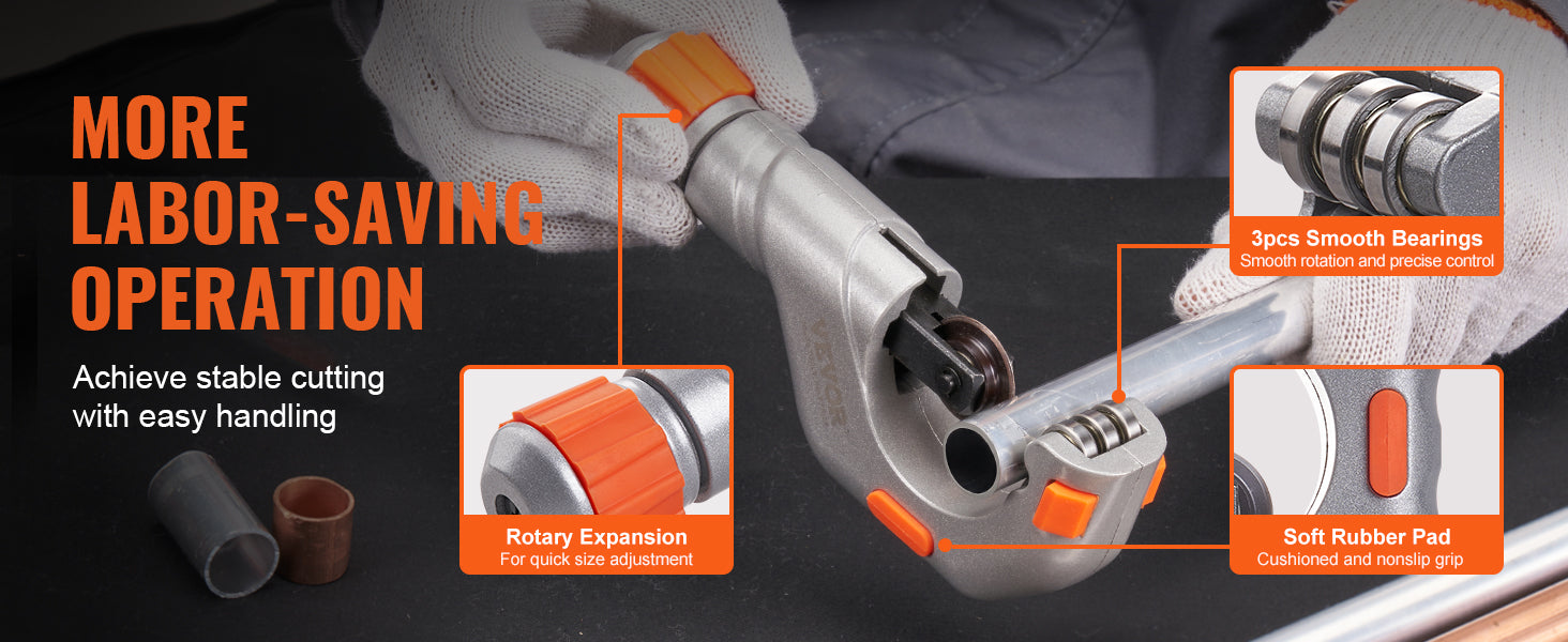 Tubing Cutter Set with Deburring Tool