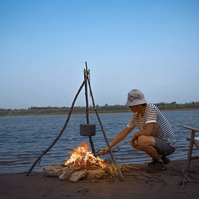 Portable Camping Tripod Grill Stand