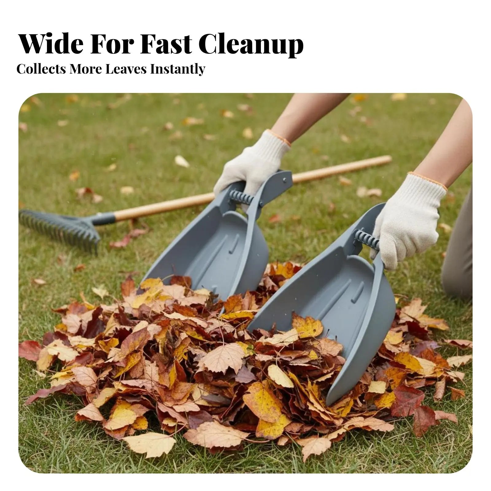 Garden Leaf Scoops (1 Pair / 2 Pieces)