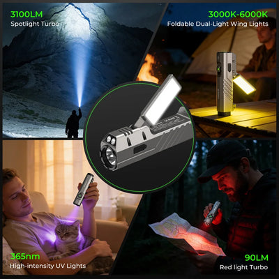 3100-Lumen Rechargeable EDC
