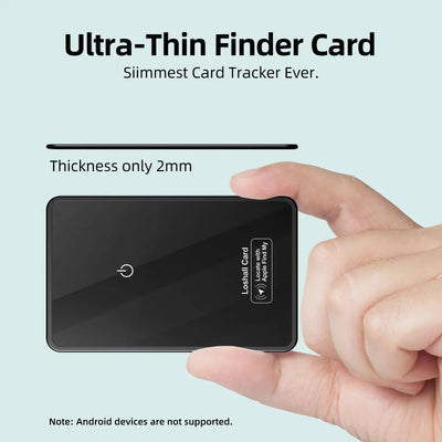 Ultra-Slim Rechargeable Smart Wallet Tracker for Apple Find My
