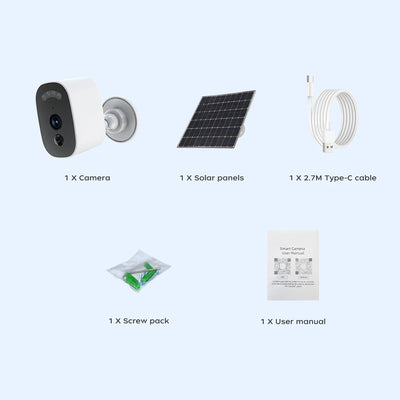 5MP Solar WiFi Outdoor Security Camera