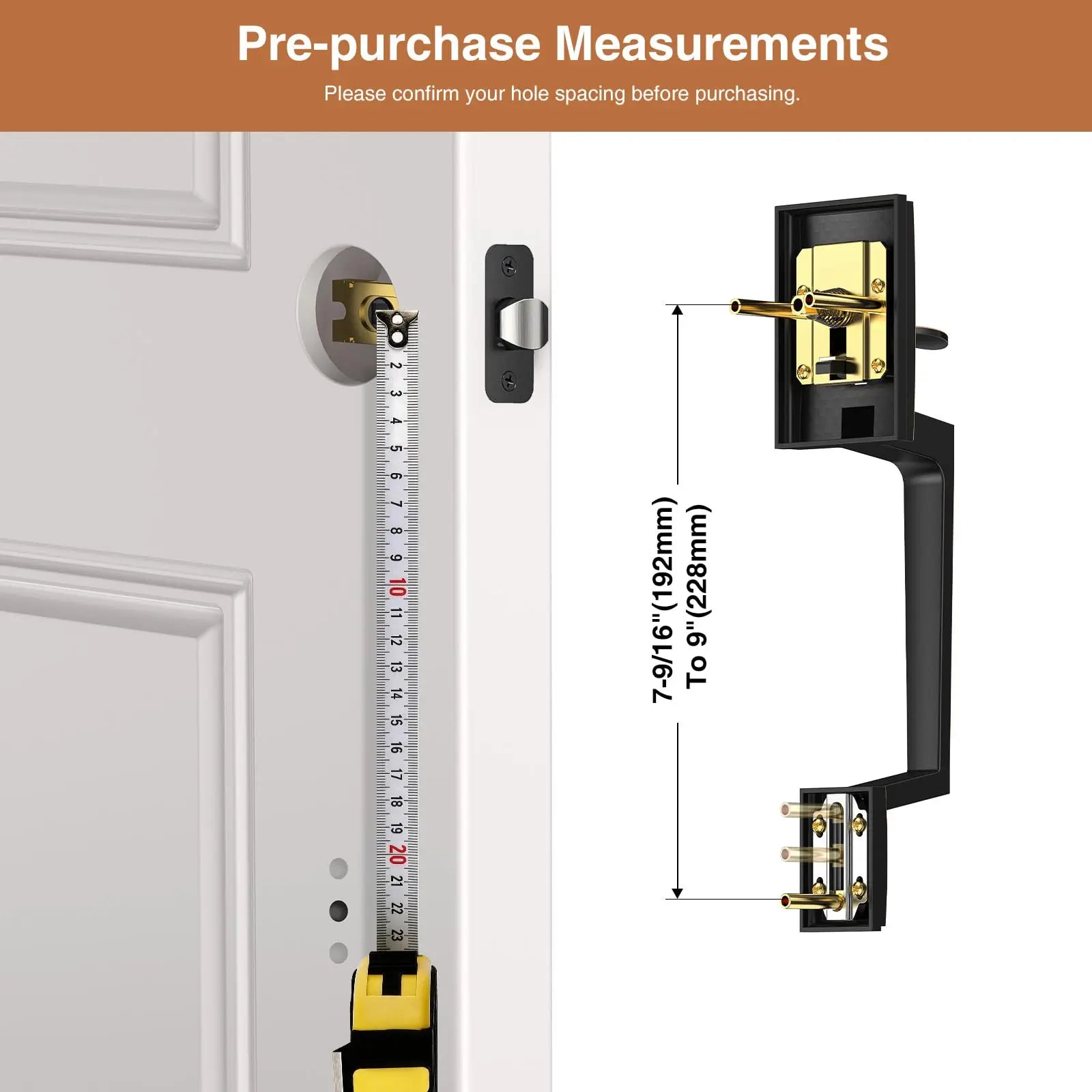 Modern Exterior Front Door Handle Set