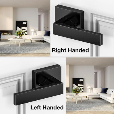 Modern Exterior Front Door Handle Set