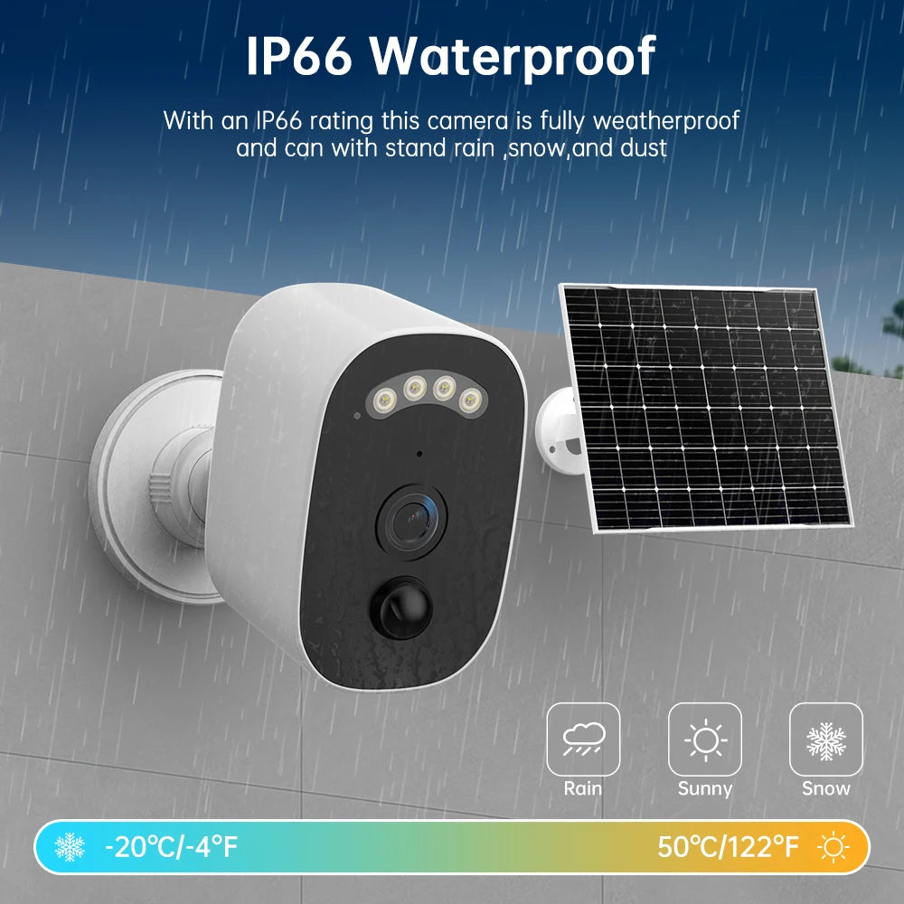 5MP Solar WiFi Outdoor Security Camera