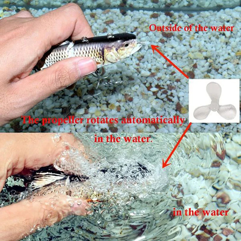 13cm/5.1" Rechargeable Robotic Fishing Lure