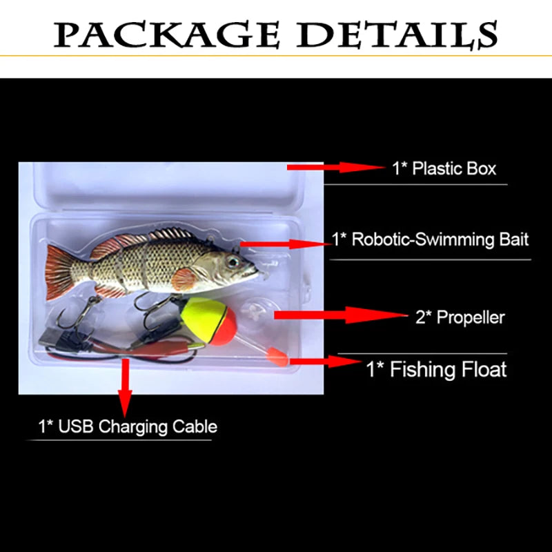 13cm/5.1" Rechargeable Robotic Fishing Lure