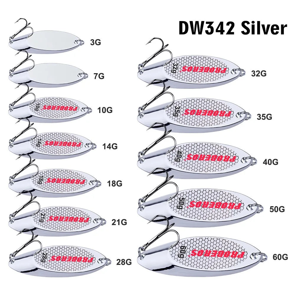 PRO Metal Spinner Spoon Lure 3g-60g