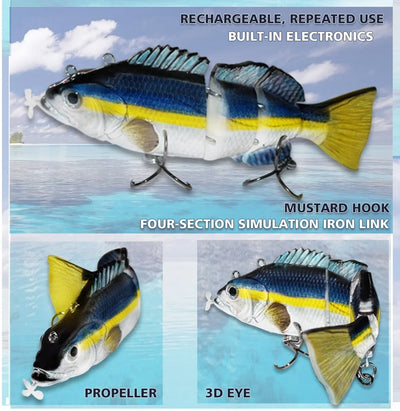 13cm/5.1" Rechargeable Robotic Fishing Lure