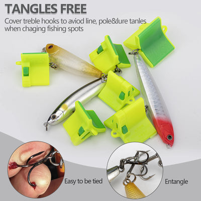 10-Piece Safety Treble Hook Covers & Bonnet Protectors