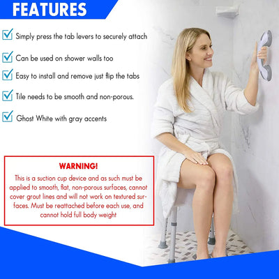 Safety Suction Grab Bar for Bathroom & Toilet