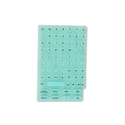 70-Piece Raised Silicone Keyboard Stickers for Long Nails