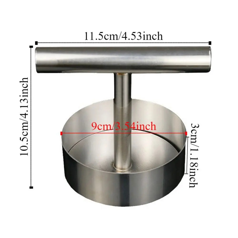 Adjustable Stainless Steel Burger Patty Press