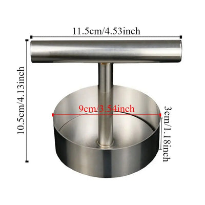 Adjustable Stainless Steel Burger Patty Press