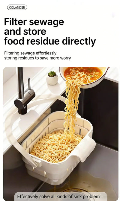 Foldable Sink Colander Basket