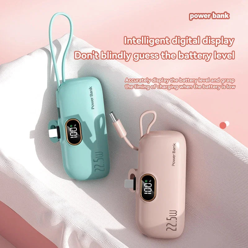 Mini Capsule Power Bank 22.5W Fast Charging
