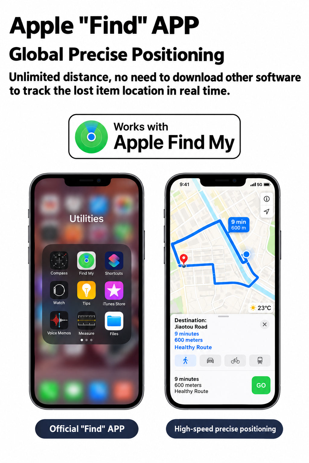Smart Location Tag Keychain