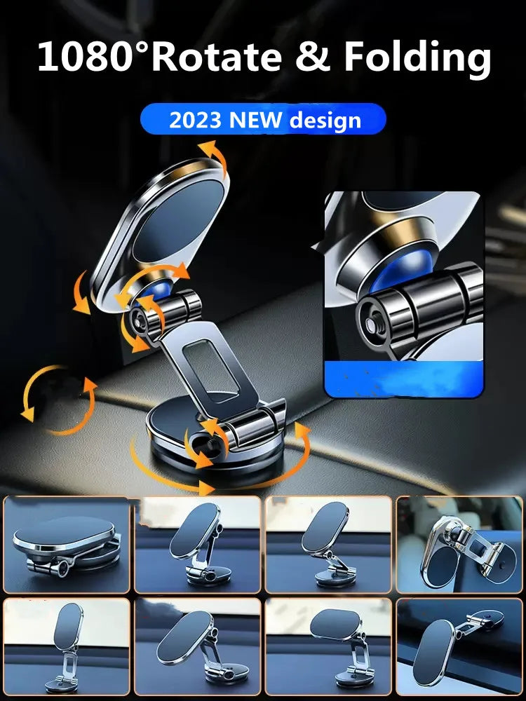Soporte magnético para teléfono de coche con rotación de 1080°
