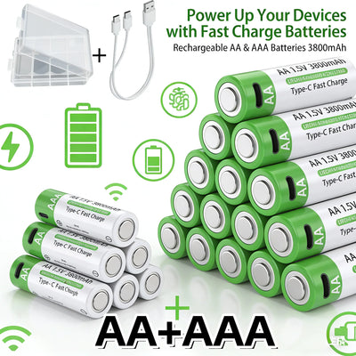 Rechargeable Lithium-Ion Battery AA&AAA