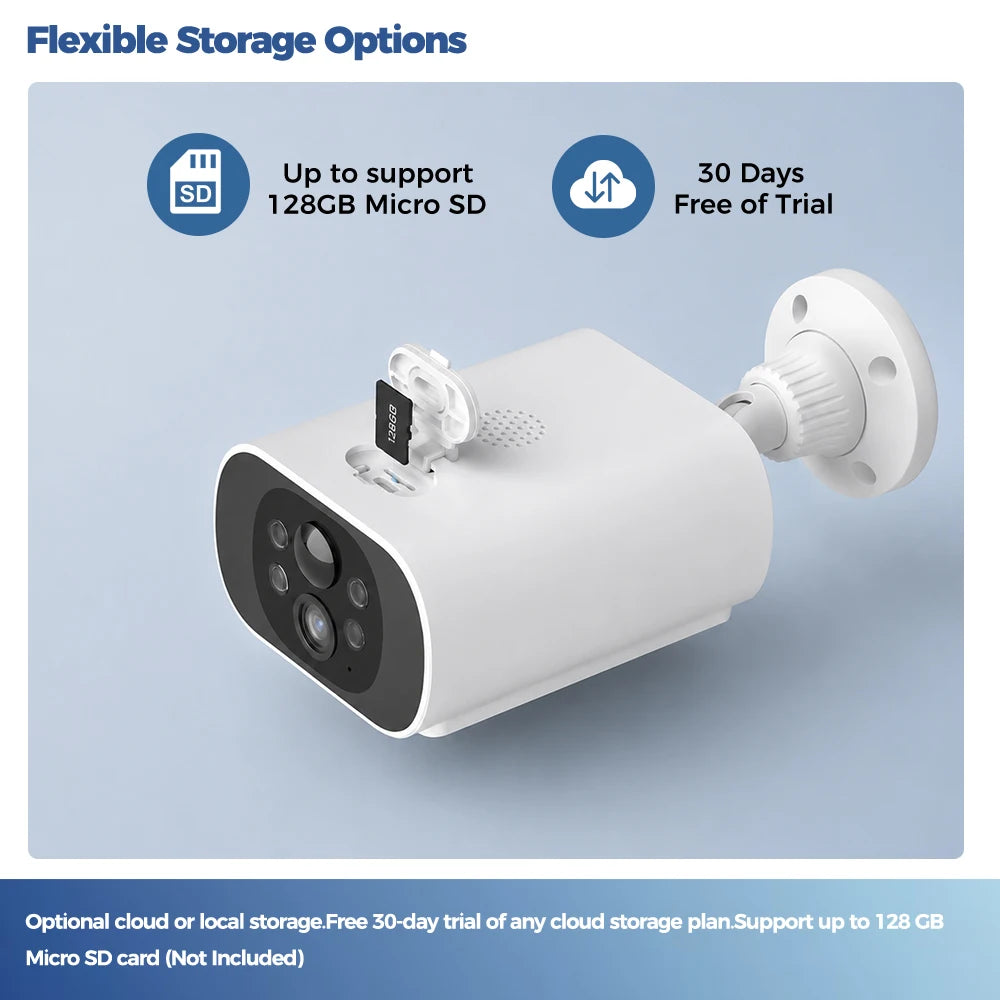 2.5K Solar WiFi Outdoor Security Camera