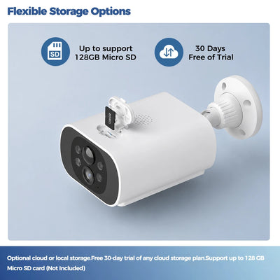 2.5K Solar WiFi Outdoor Security Camera