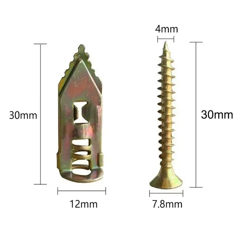 50/100 Pcs Self Drilling Drywall Anchors (R)