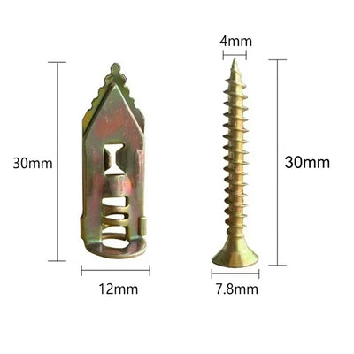 50/100 Pcs Self Drilling Drywall Anchors (R)