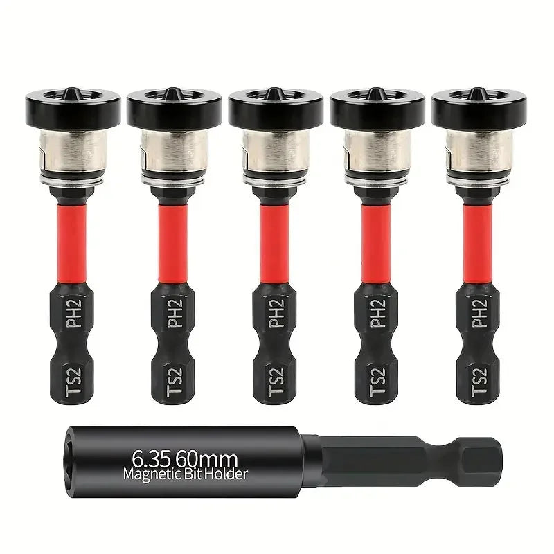 5 Pack Positioning Screwdriver Bits – ToolZone