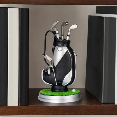 Mini Golf Bag Desktop Pen Holder & Club Pens Set