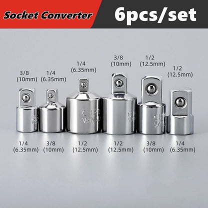 1/4" 3/8" 1/2" Ratchet Socket Adapter & Reducer Set