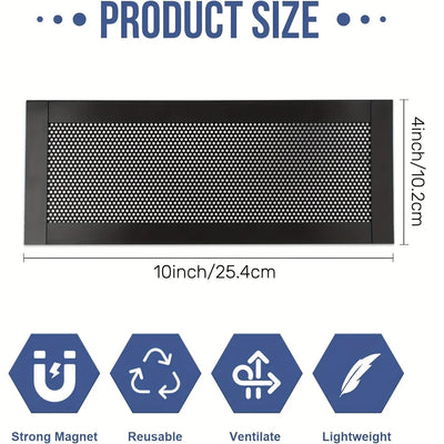 4Pcs Magnetic Mesh Air Vent Cover Filters (10x4")