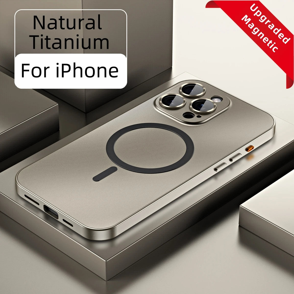 Luxury Metal Frame MagSafe Case