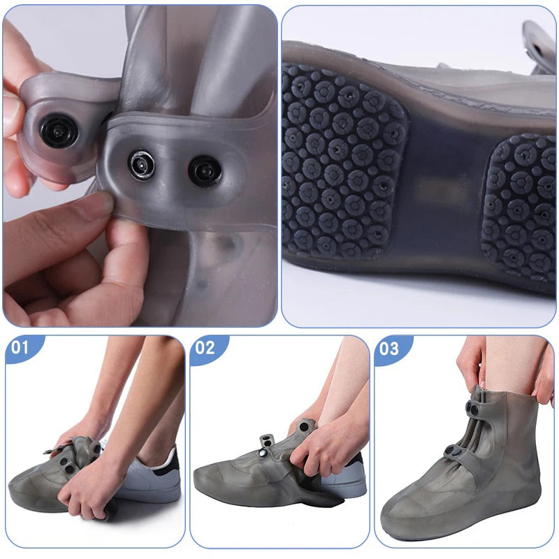 Waterproof Rain Shoe Covers for Men & Women