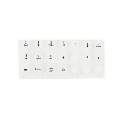 70PCS Raised Silicone Keyboard Stickers for Long Nails